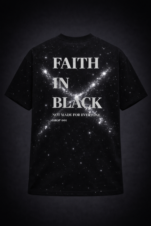 🖤 T-SHIRT — FAITH IN BLACK